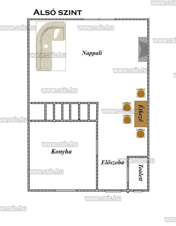 Eladó tégla lakás Budapest 14. ker. Mogyoródi út alaprajz