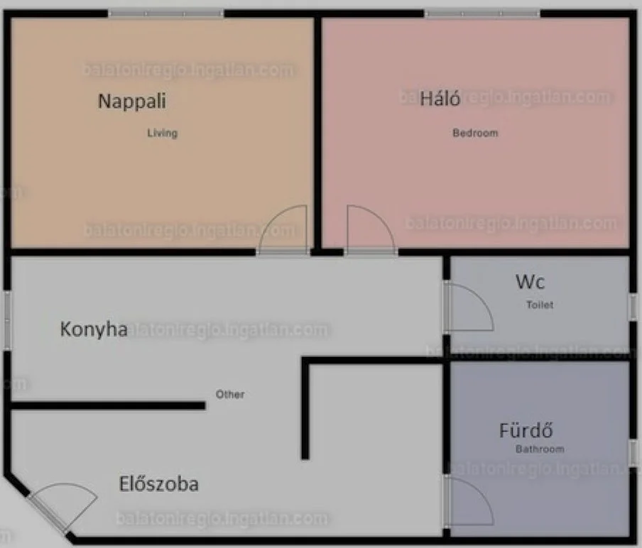 Eladó tégla lakás Hévíz Zrinyi út alaprajz
