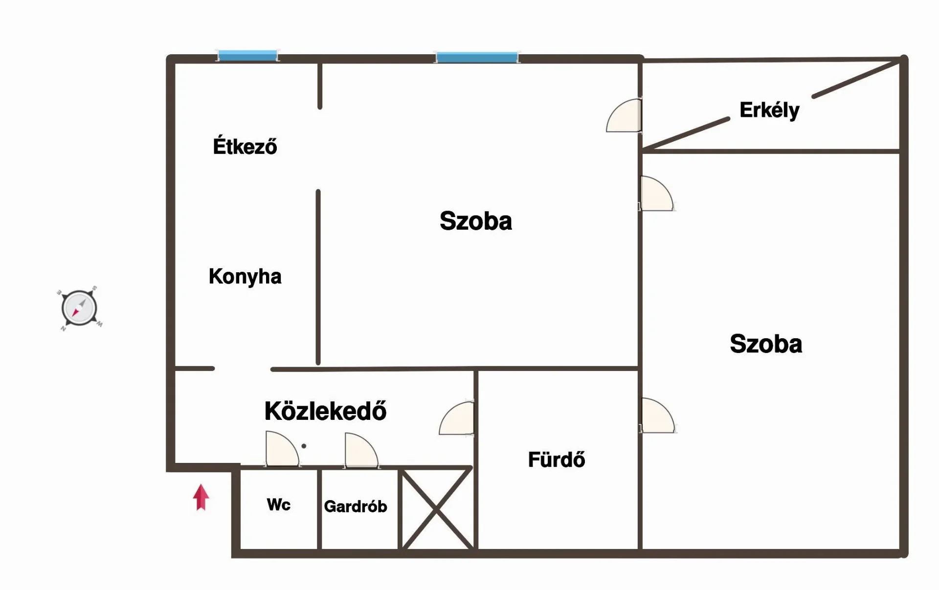 Eladó tégla lakás Budapest 14. ker. Hungária (027430) alaprajz