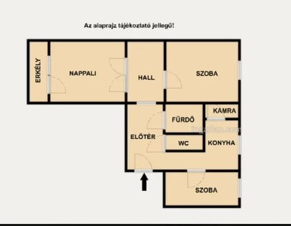 Eladó panel lakás Szeged Zsitva sor alaprajz