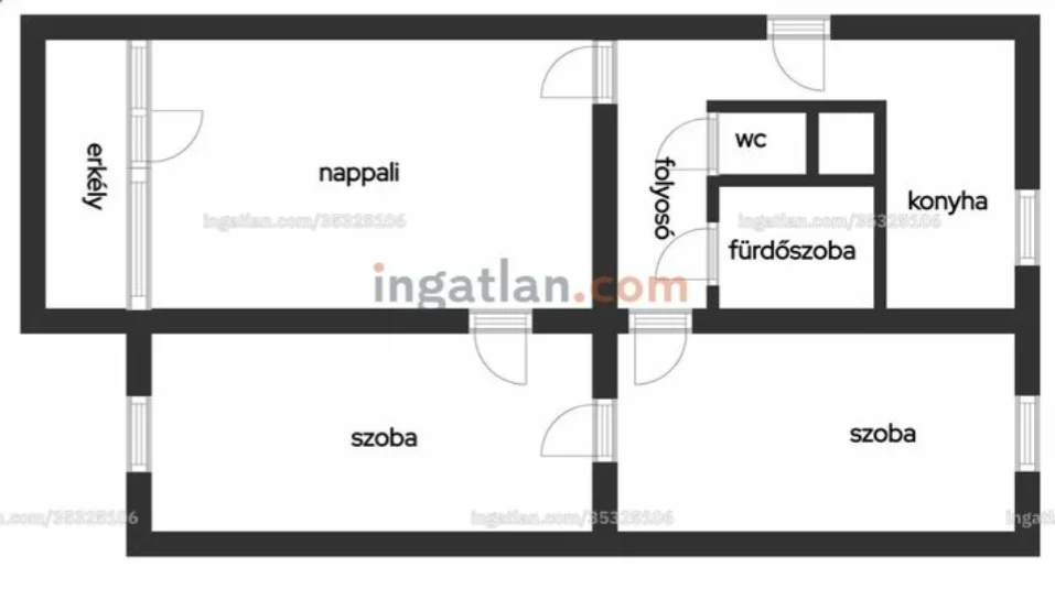 Eladó panel lakás Budapest Losonci tér alaprajz