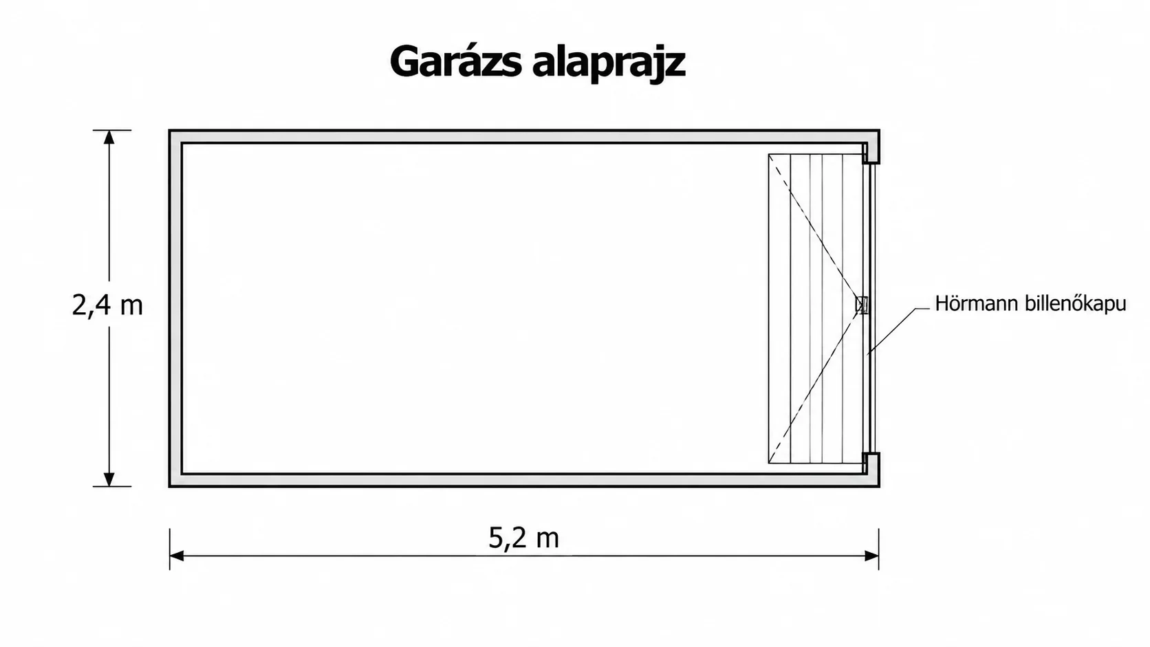 Eladó garázs garázs / beálló Nyíregyháza Búza tér alaprajz