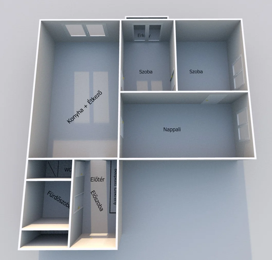 Eladó panel lakás Debrecen Kartács utca alaprajz