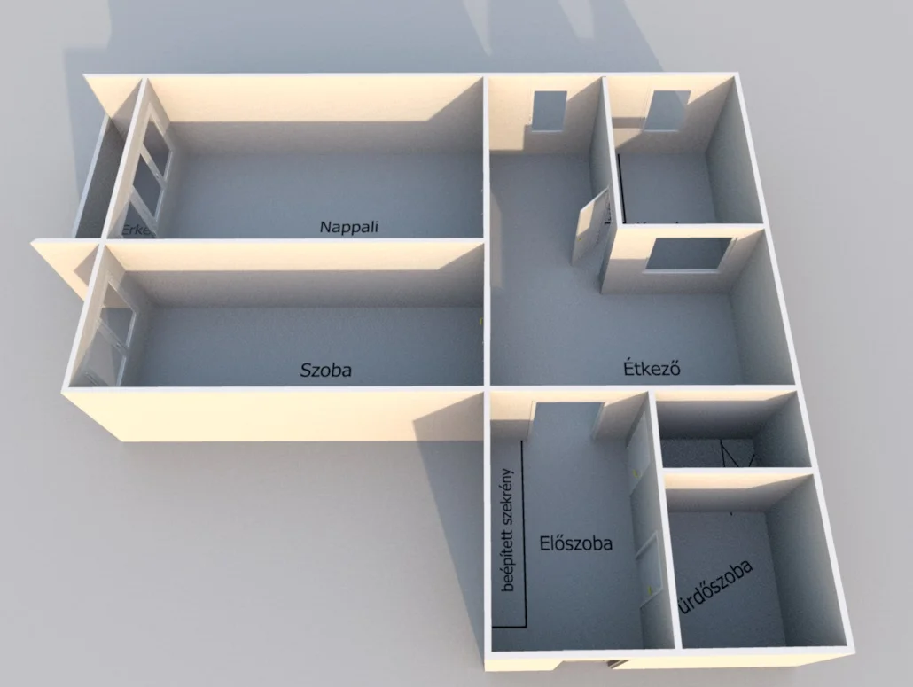 Eladó panel lakás Debrecen Menyhárt József tér alaprajz
