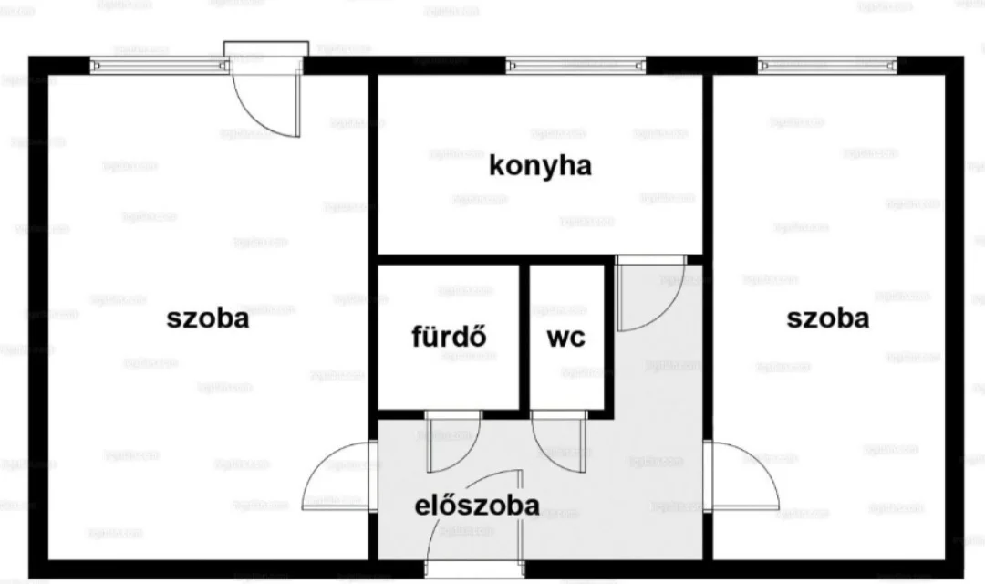 Eladó panel lakás Székesfehérvár Pilinszy János tér alaprajz