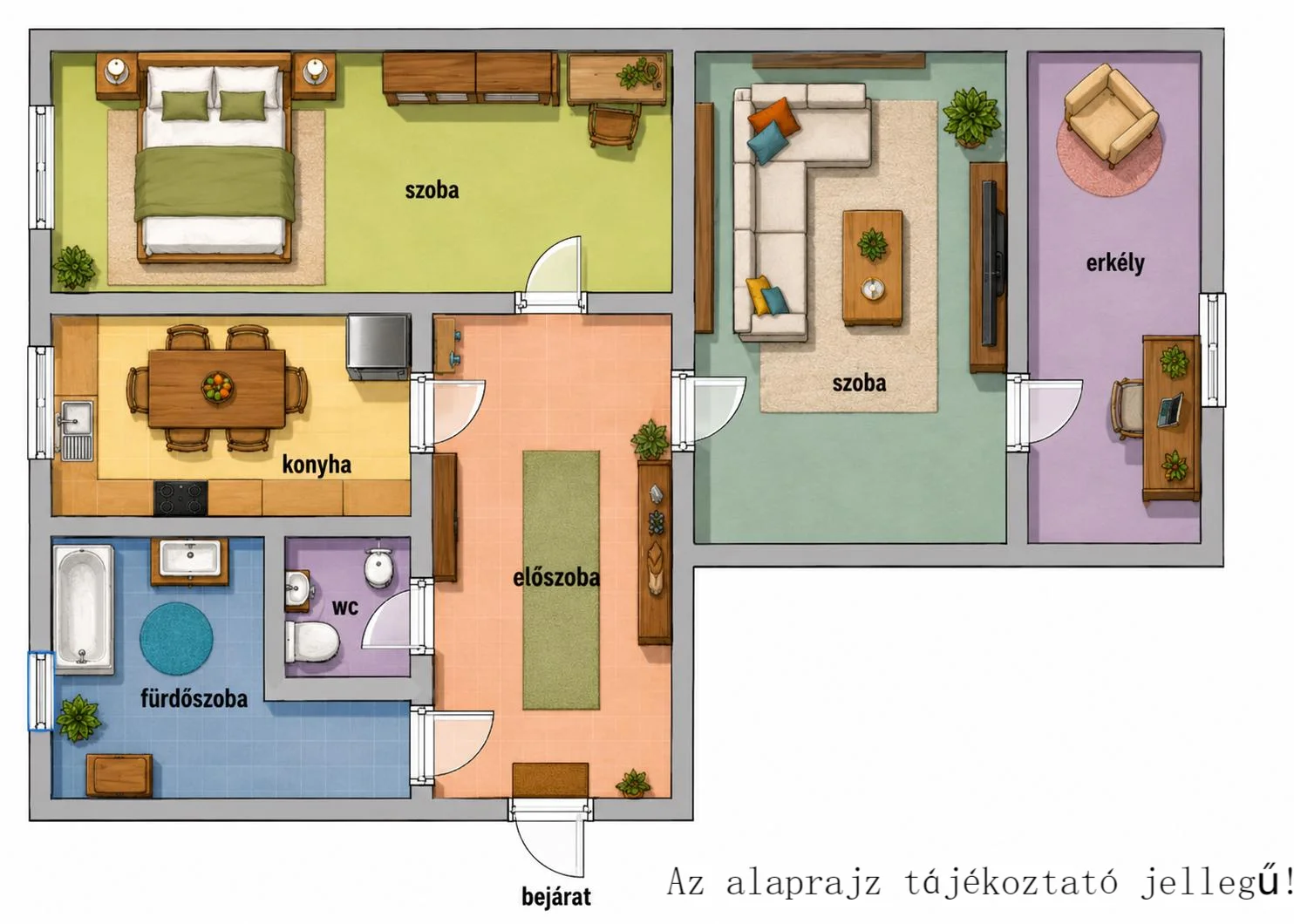 Eladó tégla lakás Múcsony Fő út alaprajz