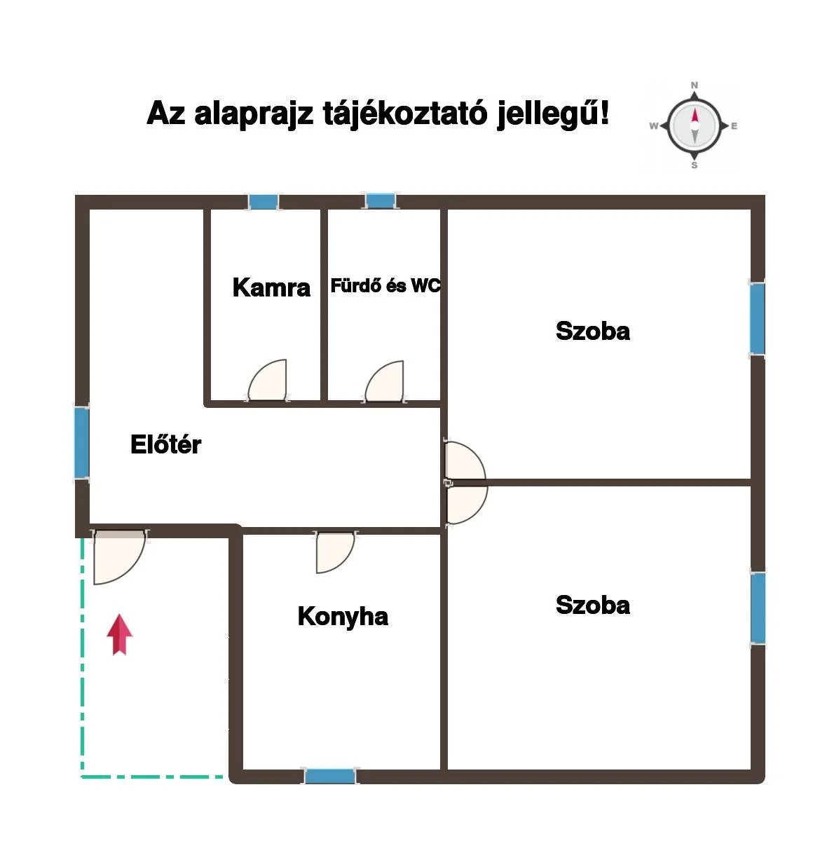 Eladó családi ház Nagykanizsa alaprajz