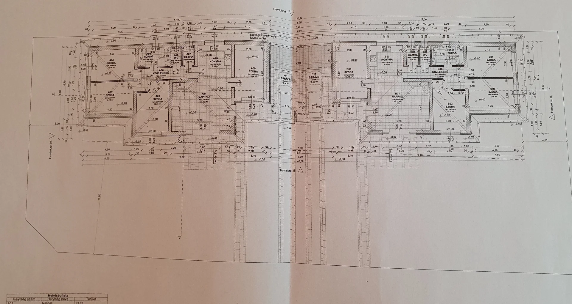 Eladó ikerház Veresegyház Levendula alaprajz
