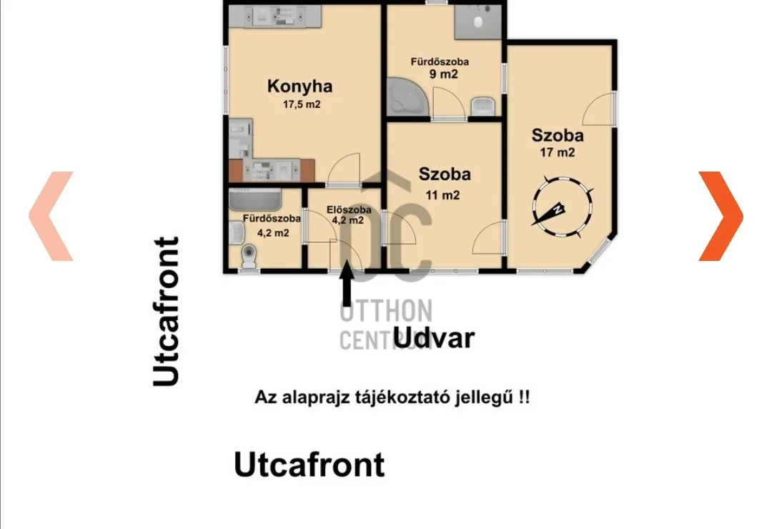 Eladó családi ház Adács József A.utca alaprajz