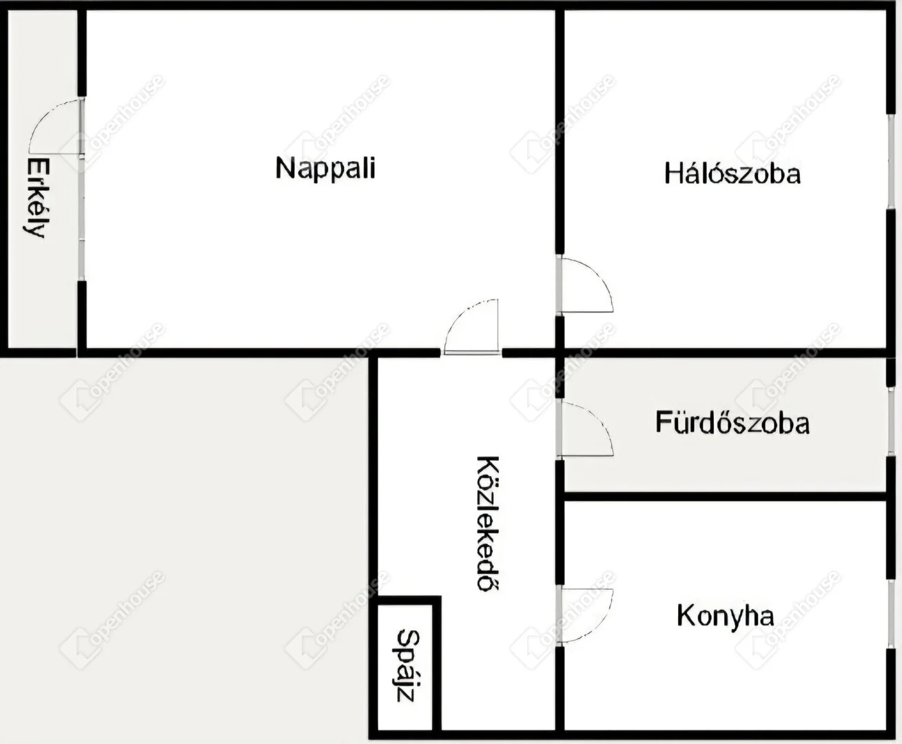 Eladó tégla lakás Győr Stadion utca alaprajz
