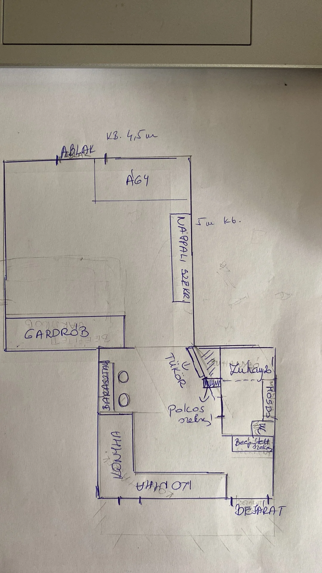 Eladó tégla lakás Budapest 12. ker. Királyhágó alaprajz