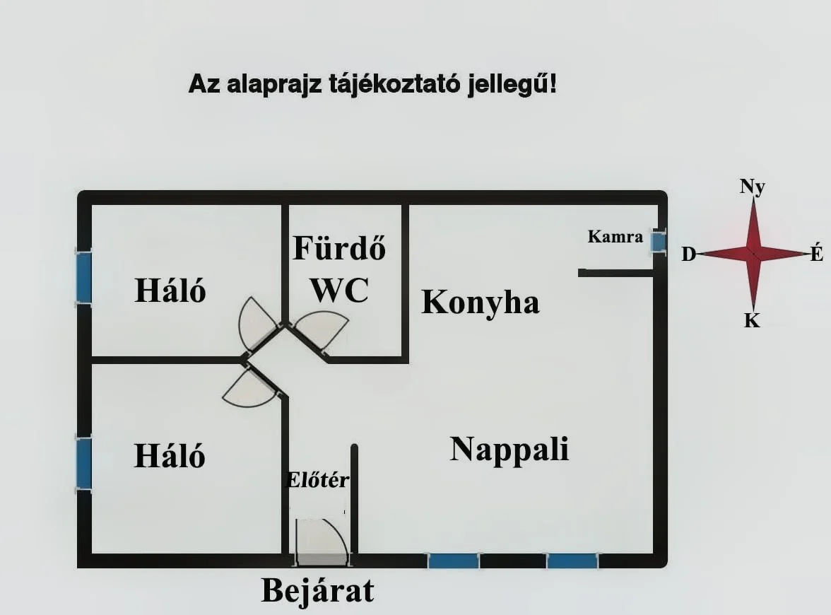 Eladó ikerház Dunavarsány Habitat alaprajz