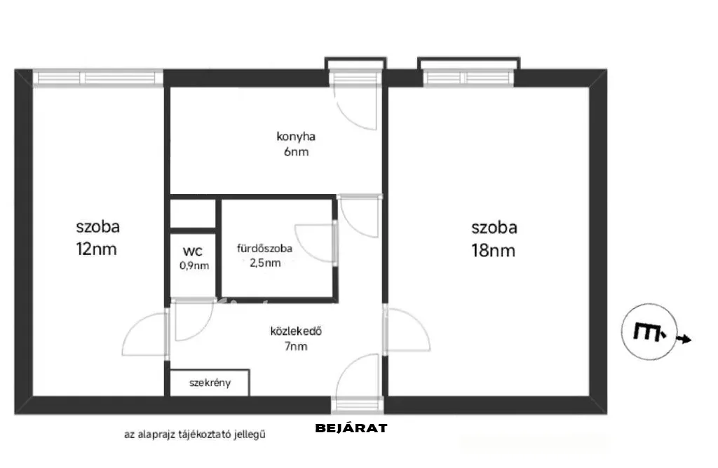 Eladó panel lakás Pécs Viktória utca alaprajz